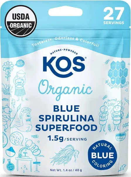 Kos Organic Luminous Blue Spirulina Powder