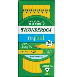 Ticonderoga My First Tri-Write No. 2 Pencils