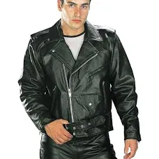 Xelement Men's 'Classic' Motorcycle Biker Jacket