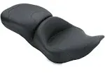 Mustang 08-21 Harley Electra Glide, Rd Glide, Rd King, Str Glide Lowdown Touring 1PC Seat - Black