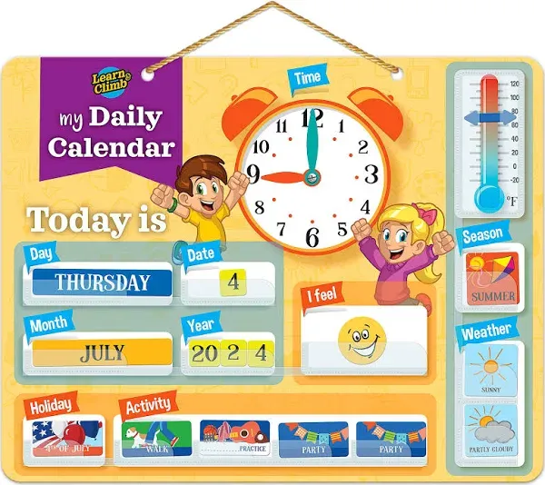 Kids Calendar for Toddlers and Preschoolers