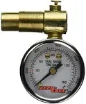 ACCU-GAGE® by Milton® Shrader Valve Bike Tire Pressure Gauge with Bleed Valve, for 0-160 PSI - ANSI Certified