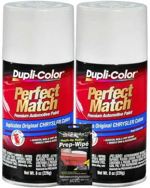 Dupli-Color - Bcc0407 E7 Stone White Chrysler Perfect Match Automotive Paint - Aerosol, 8 oz.