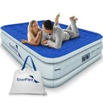 Enerplex Air Mattress with Built-in Pump Double Height Inflatable Mattress for Camping