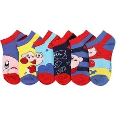 Bioworld Kirby Character Art Youth Ankle Socks