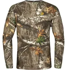 Shield Series Youth Fused Cotton Shirt with Long Sleeves, Youth Camouflage Shirt