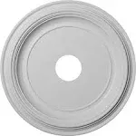 Ekena Millwork CMP19TR 19 x 3.5 x 1.5 in. Traditional Ceiling Medallion Fits ...