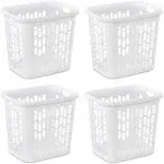 Sterilite Ultra Easy Carry Plastic Dirty Clothes Laundry Basket Hamper (4 Pack)