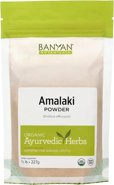 Banyan Botanicals Amalaki Powder – Organic Amla Powder – Nourishing, Gently Cleansing, Supports the Immune System & Promotes Healthy Energy* – 1lb. – Non GMO Sustainably Sourced Vegan