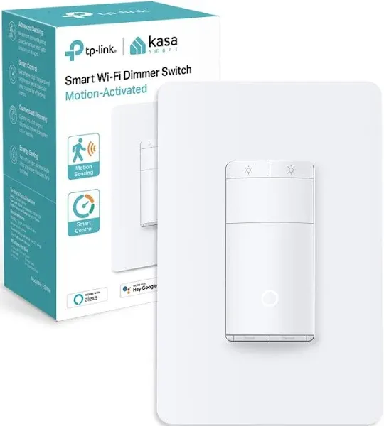 Kasa Smart Wi-Fi Light Switch, Motion-Activated