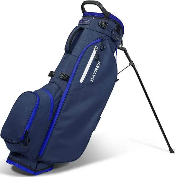 New Datrek Golf Carry Lite Stand Bag CHARCOAL/Blue/<wbr/>BLACK Hurricane Junior Golf