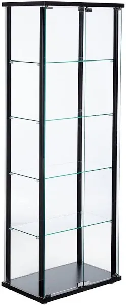 Coaster Delphinium 5-Shelf Glass Curio Cabinet