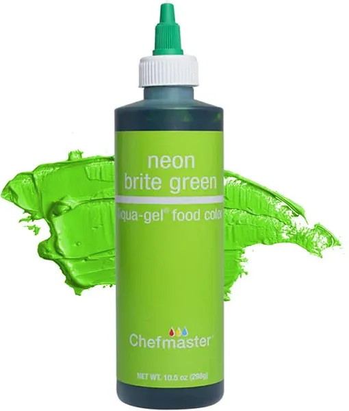 Chefmaster Liqua-Gel Food Color 10.5-Ounce Neon Brite Green