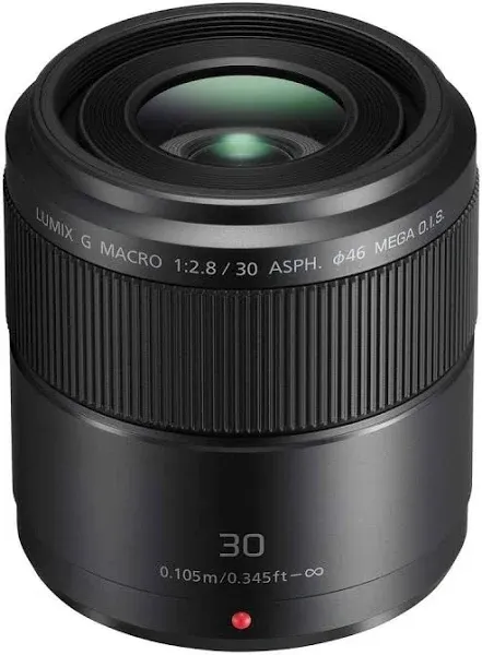 Panasonic LUMIX H-HS030 G Macro Lens, 30mm, F2.8 ASPH. Lens