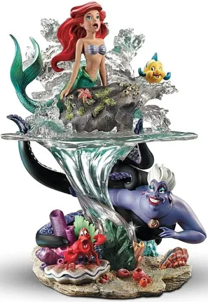 Bradford Exchange Disney The Little Mermaid Part of Her World Ariel Sculpture 