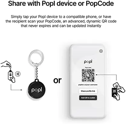 Popl Digital Business Card Keychain