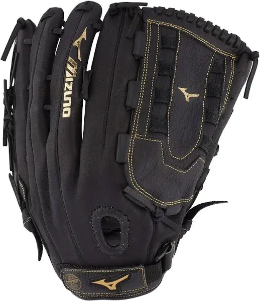 Mizuno GPM1304 Softball Glove 13” Black Leather Power Lock LHT See Last Picture