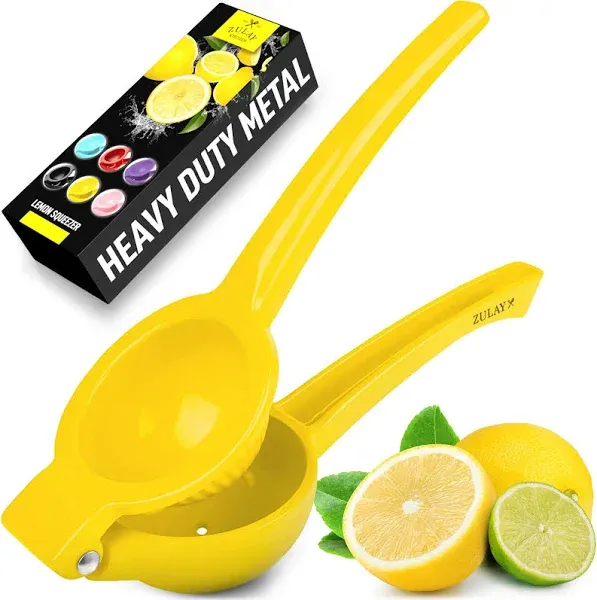 Zulay Kitchen Metal Lemon Squeezer Durable Citrus Juicer