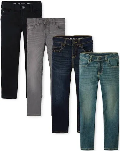 The Children's Place Boys Multipack Basic Stretch Straight Leg Jeans