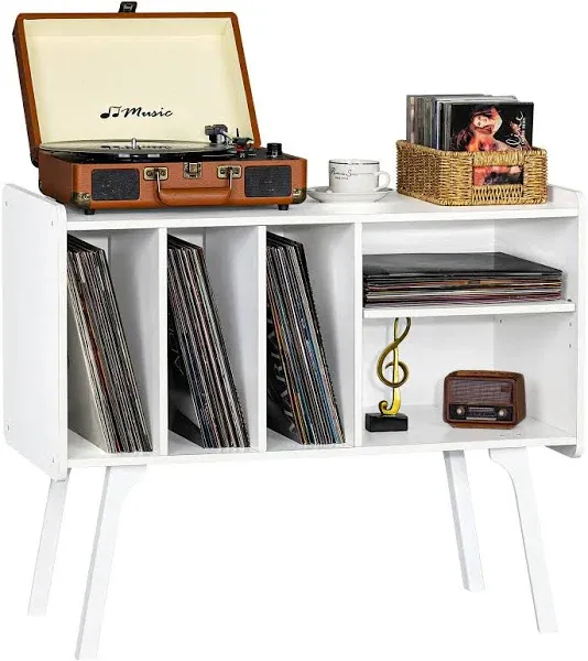 Lerliuo Mid-Century Record Player Stand