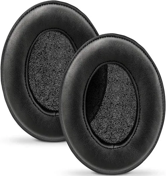 Brainwavz Sheepskin Ear Pads for ATH M50X, M50XBT, M40X, HyperX, SHURE, Turtle Beach, AKG, ATH, Philips, JBL, Fostex Replacement Memory Foam Earpads & Fits Many Headphones (See List), Leather Oval