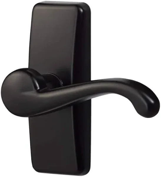 Painted Black Storm Door Lever Handle Set