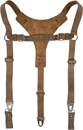 Hide & Groom Riveted Suspenders