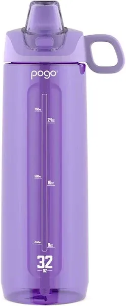 Pogo Active BPA-Free Tritan Plastic Leak-Proof Water Bottle with Chug Lid, 32 oz