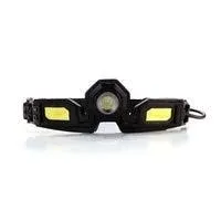 STKR Concepts FLEXIT Headlamp PRO 6.5- 650 Lumens LED Rechargeable Headlamp, Low Profile, Comfort fit Design with 240-degree Halo Lighting, Black.