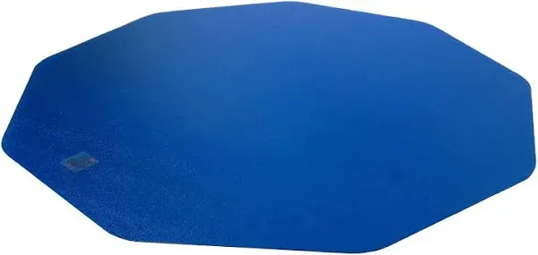 Floortex 9Mat Polycarbonate 9-Sided Blue Gaming Chair Mat for Hard Floors