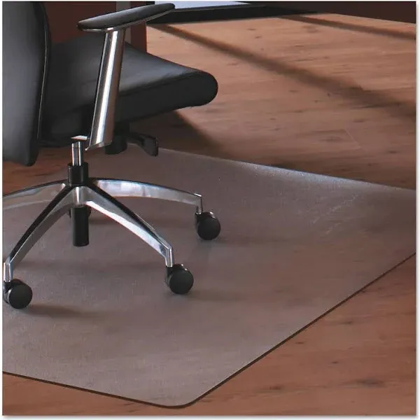 Floortex Cleartex Megamat Heavy-Duty Polycarbonate Mat for Hard Floor/All Carpet, 46 X 53, Clear