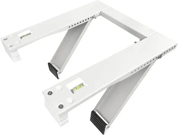 Qualward Air Conditioner Bracket Window AC Support Brackets Heavy Duty w/ 2 Arms