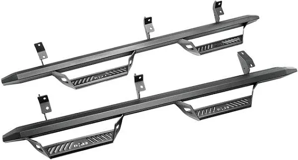 N-Fab Predator Pro Steps for Toyota Tacoma | Cab Length, Rust-Proof Aluminum, Textured Black | PRT0563CC-TX | Fits 2016-2022 Toyota Tacoma Double Cab All Beds, SRW Gas