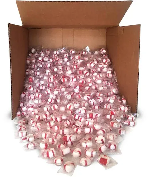 Red Bird Soft Peppermint Puff Candy Bulk, 1000 Pieces Individually Wrapped, Made