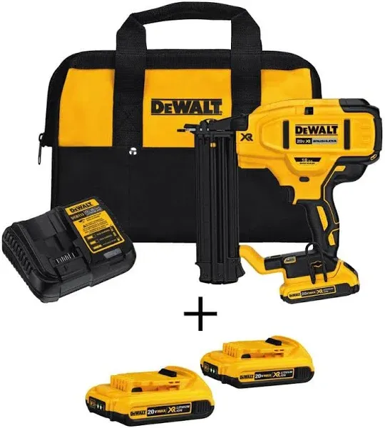 DEWALT DCN680D1 20V MAX XR Lithium-ion Cordless 18-Gauge Brad Nailer Kit