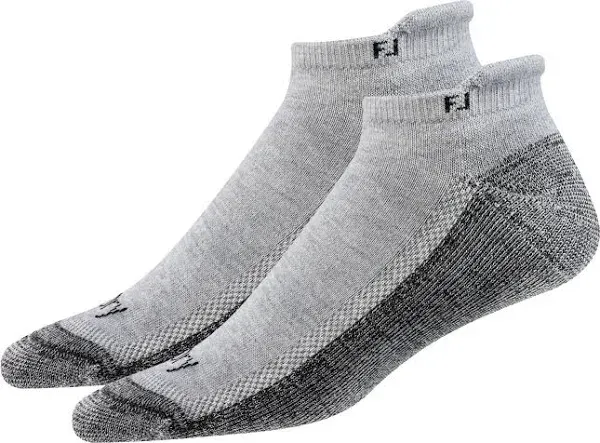 NWT Footjoy FJ gray Roll Tab XL socks, men&#039;s XL (12-15), 2-pack, acrylic blend