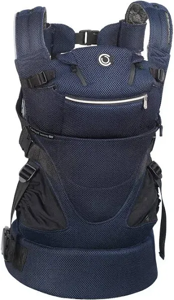 Contours Baby Carrier Newborn to Toddler | Journey GO 5 Position Convertible Easy-to-Use Baby Carrier with Pockets for Men and Women, Face in, Face Out, Front, Back & Hip (8-45 lbs) - Cosmos Navy