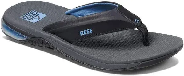 REEF Men&#039;s Anchor Water-Resistan<wbr/>t Flip Flops/Slippers - Black/Tan Size 7 - NEW!!