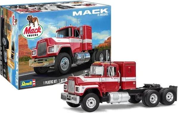 Mack "R" Conv.& Fruehauf Tanker Sl1 Snaptite 1/32 #1961 by Revell