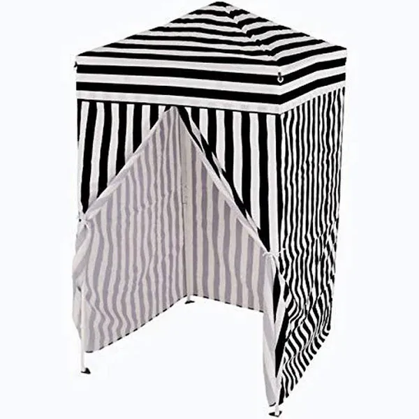 Impact Canopy 4' x 4' Pop-Up Changing Dressing Room Portable Privacy Cabana Navy Blue/White