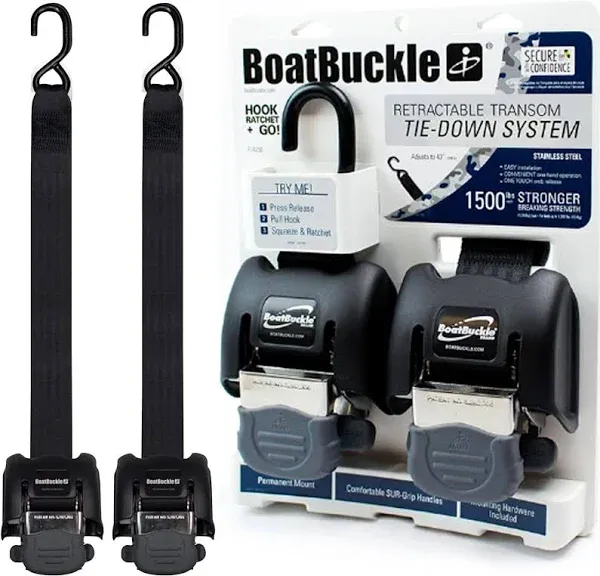 BoatBuckle G2 Retractable Transom Tie-Down