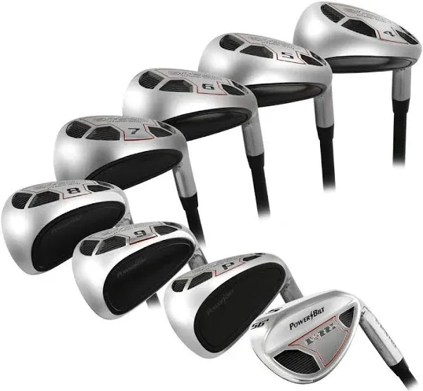 Powerbilt Golf EX-550 Hybrid Iron Set - #4-SW / 8 Club Set - REGULAR Graphite