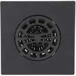 Danco 11087 Square Hair Catcher for Shower Drain in Matte Black