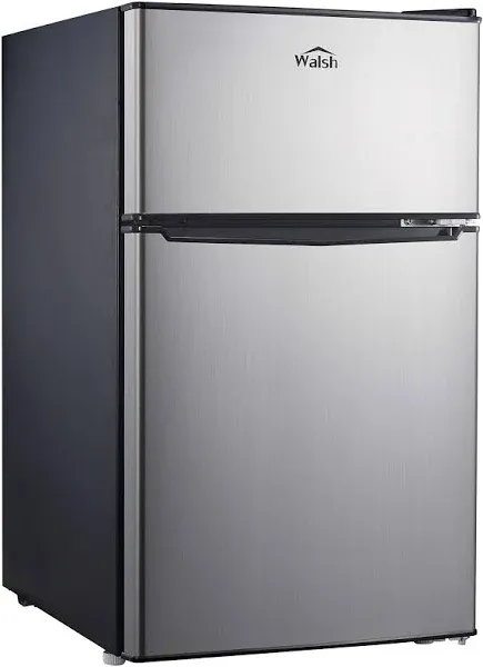 Walsh Compact Refrigerator Dual Door Mini Fridge Energy Efficient Adjustable new