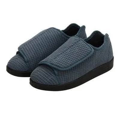 Silverts Men's Double Extra Wide Slip Resistant Slippers