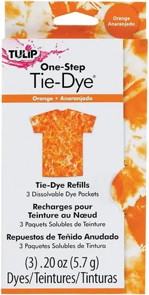 Tulip One-Step Tie-Dye Kit Tulip Fabric Dye Open Stock 29037 Fdy Refill Orange