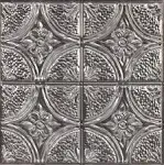 Camden Antique Silver Faux Tin Peel and Stick Backsplash Tiles | Inhome