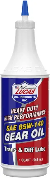 Lucas Oil 10042-PK12 Heavy Duty 85/140 Plus Gear Oil - 1 Quart Bottle