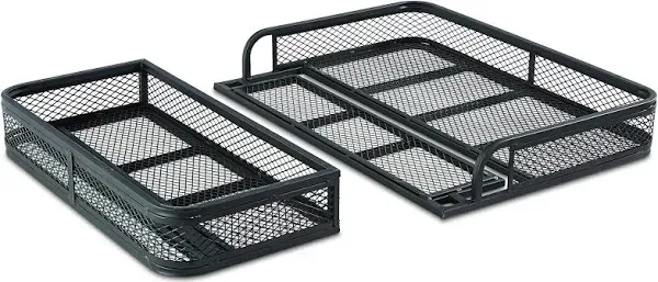 Guide Gear Universal ATV Front and Rear Cargo Basket Set, Luggage Carrier Racks, Heavy-Duty Steel Mesh, 2 Piece