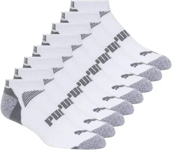 PUMA Men's 8 Pack Low Cut Socks